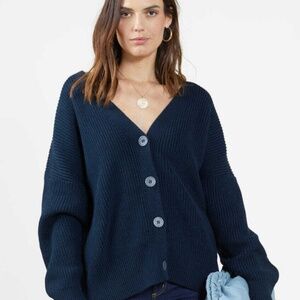 Outerknown Cabin Cardigan in Indigo, M/L